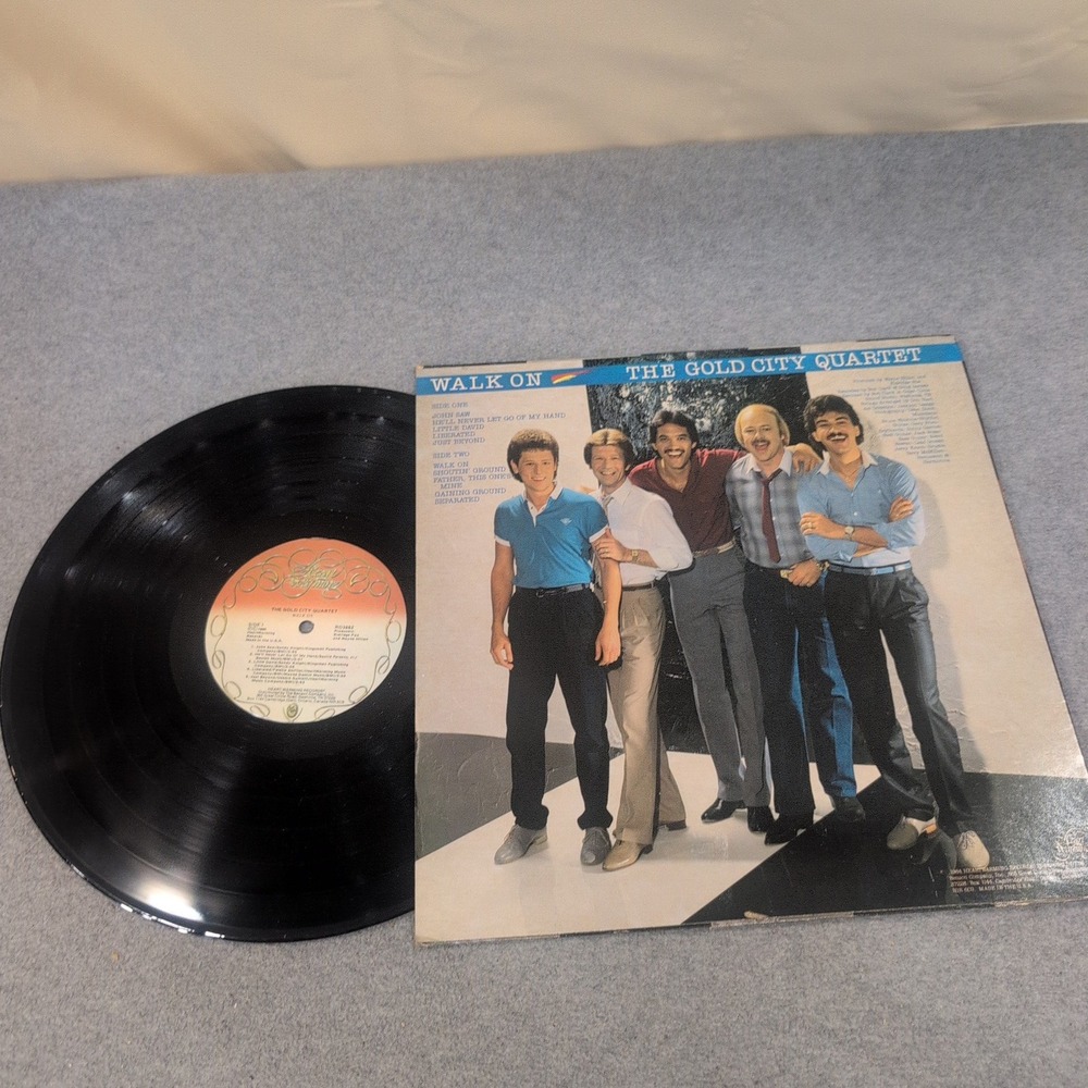 The Gold City Quartet Walk On Vinyl LP Southern Gospel 1984 R3882 - Picture 2 of 2